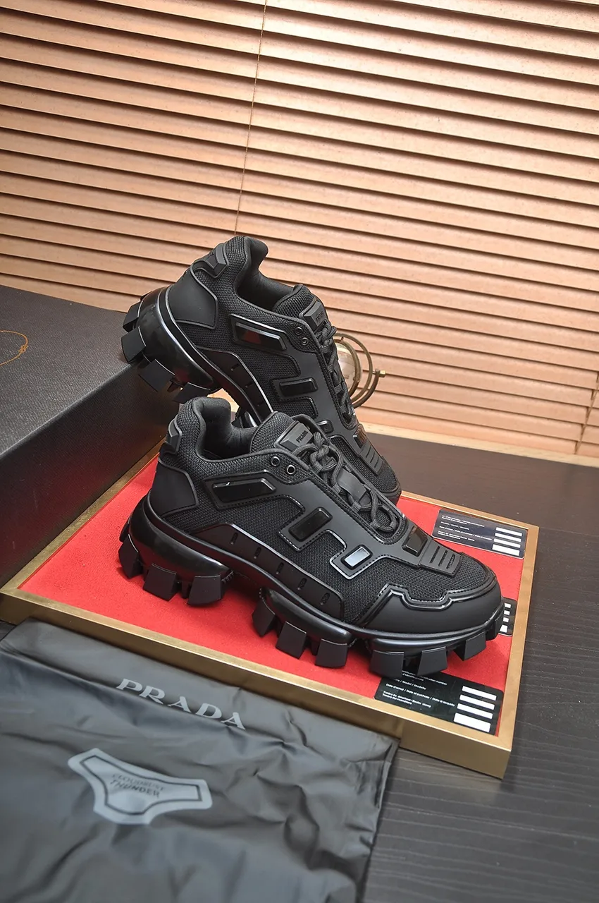 Men's shoes 💰620💶[PRADA] Top original items, new seasonal styles, high quality original items, top original breathable fabric + imported glue, imported stretch fabric inside with original cowhide foot pads, original air cushion outsole! Quality guaranteed! Code 38-45 (45 customized)
